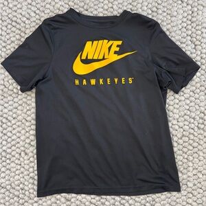 Nike Black and Yellow Hawkeyes T-Shirt Youth XL